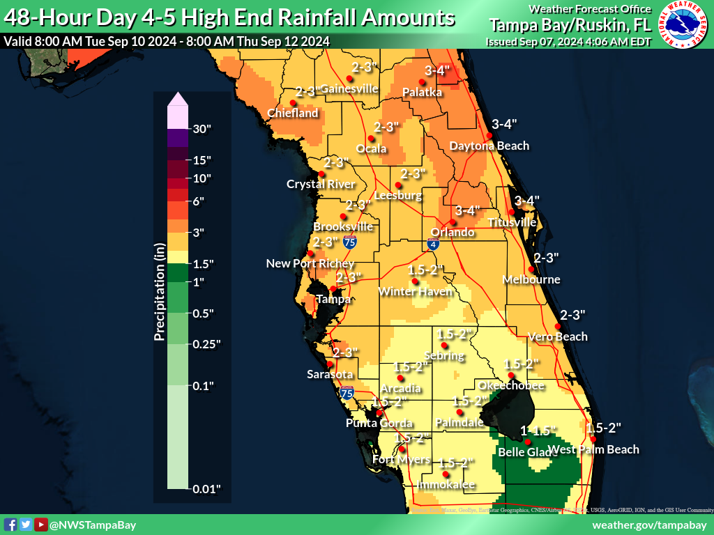 Greatest Possible Rainfall for Day 4-5