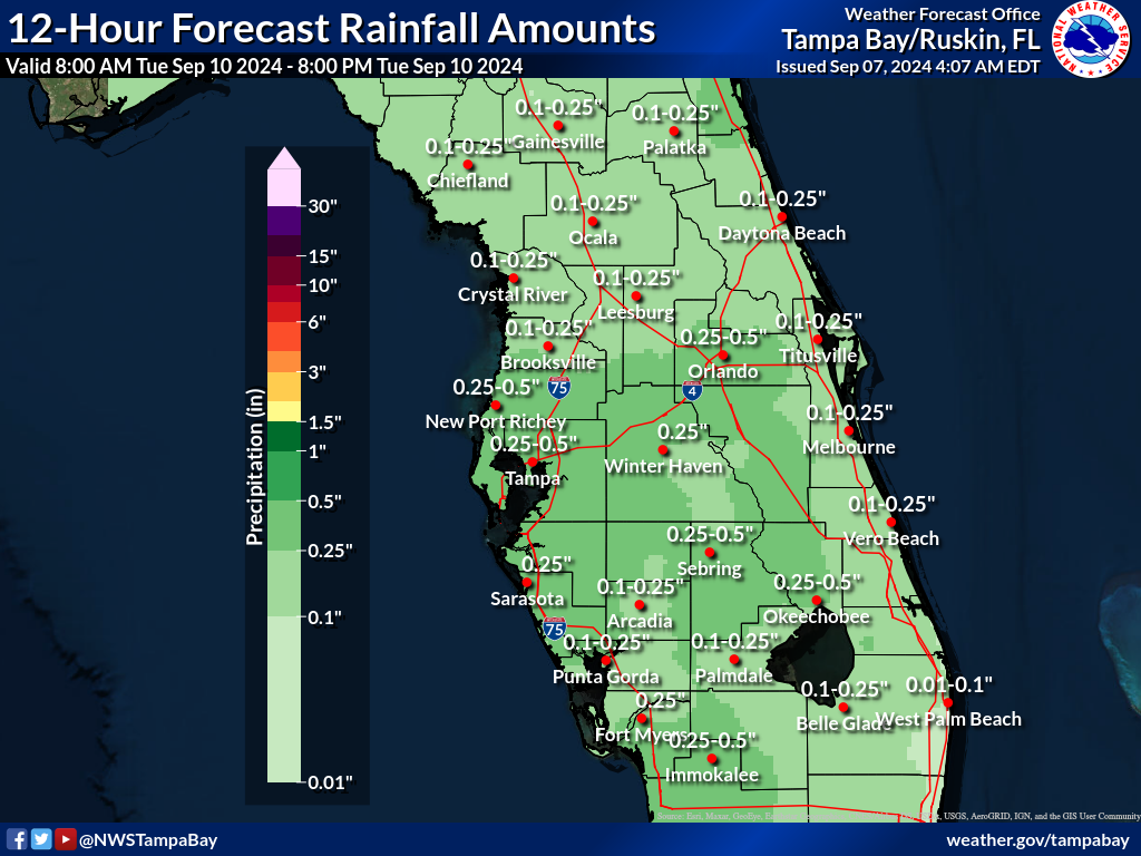 Expected Rainfall for Day 4