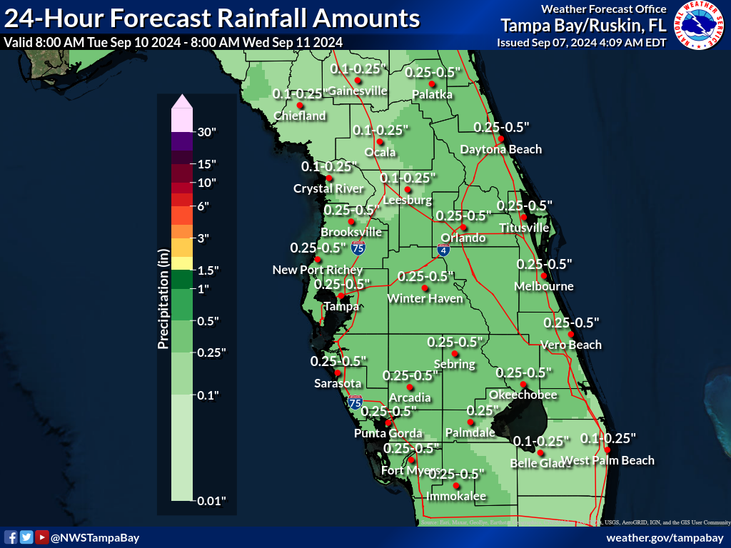 Expected Rainfall for Day 4