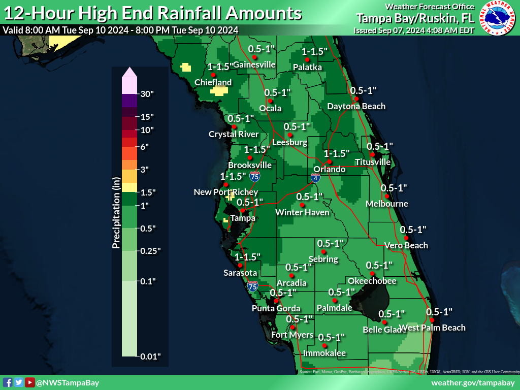 Greatest Possible Rainfall for Day 4