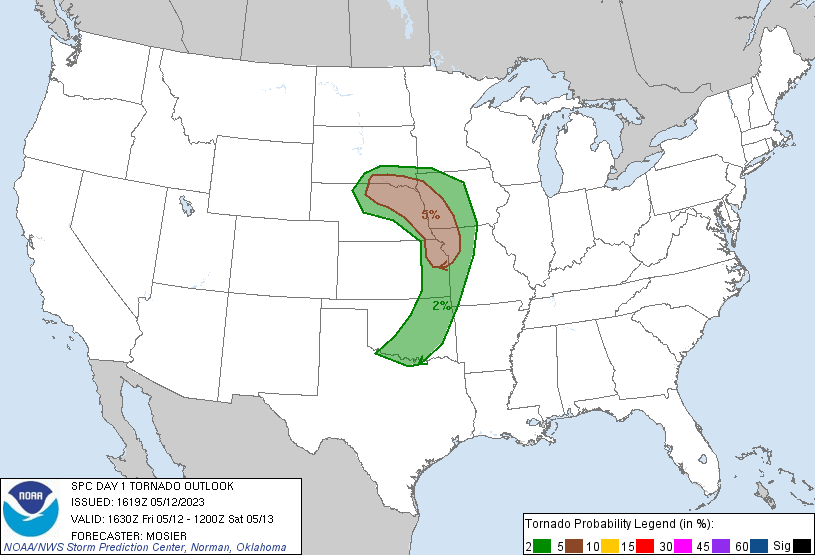 SPC Tornado Probabilities