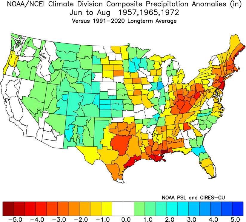 El Nino summer (JJA) moderate episodes