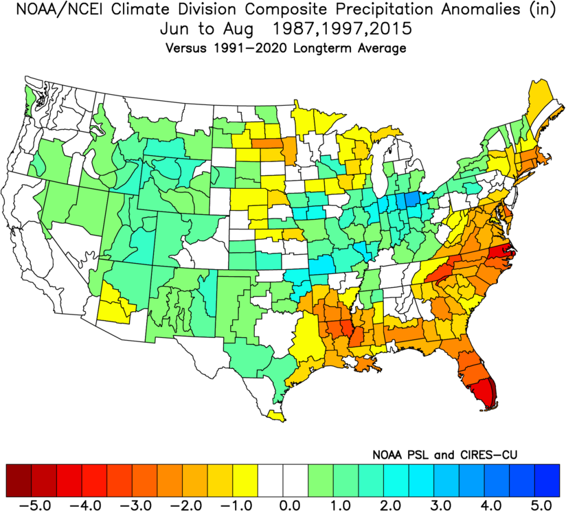 El Nino Summer (JJA) Strong episodes