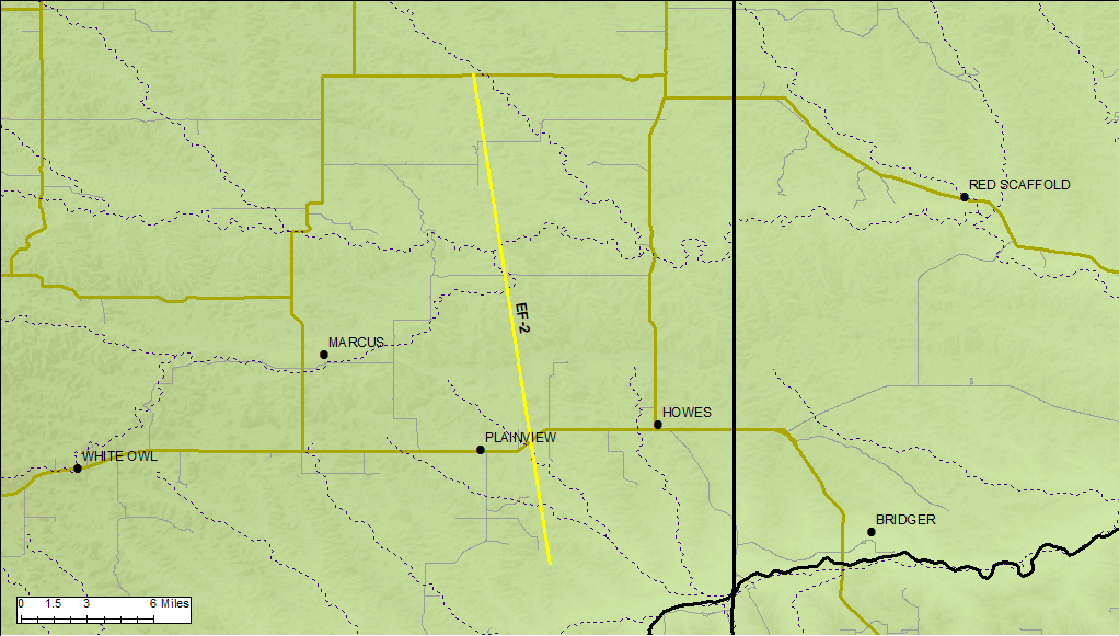 Track map for tornado #1