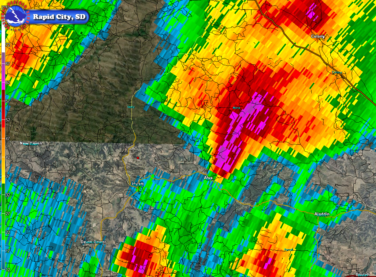 June 13, 2014 458 pm MDT reflectivity image