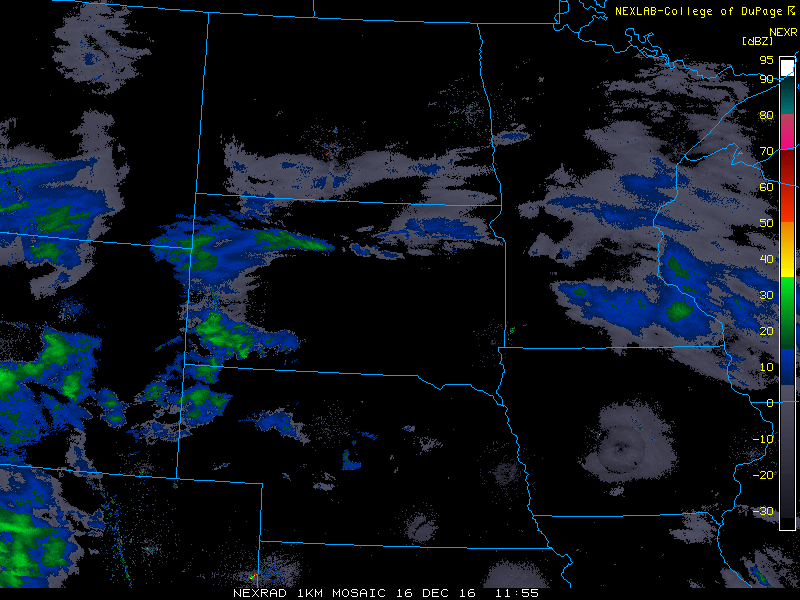 Regional Radar December 16, 2016 at 500 AM MST