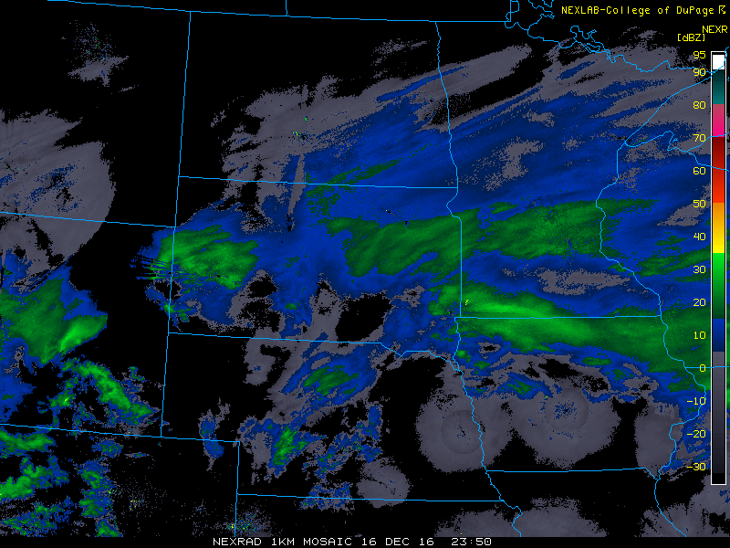 Regional Radar December 16, 2016 at 500 PM MST