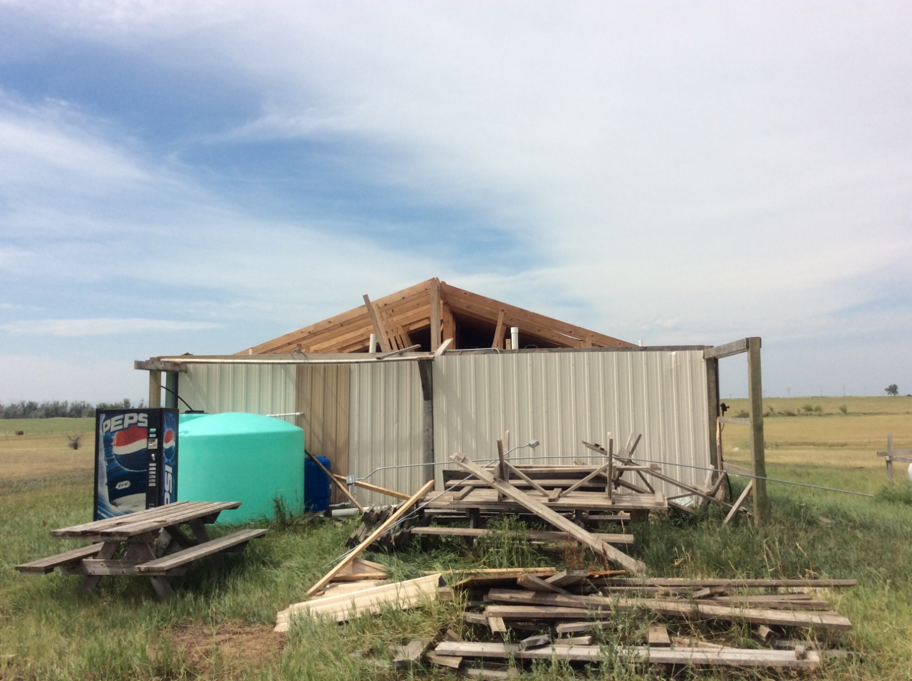 roof damage