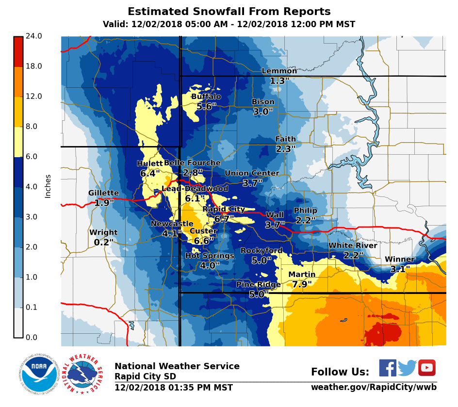 Storm Total Snowfall