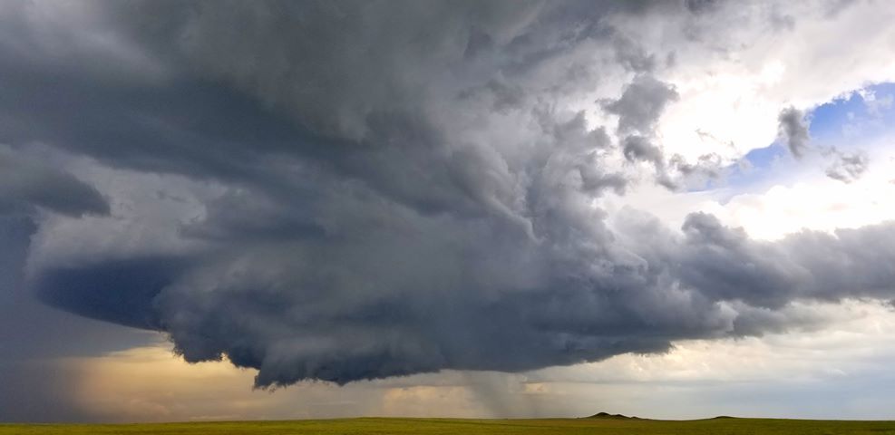 Brandon Bailey photo of supercell before Dewey tornado