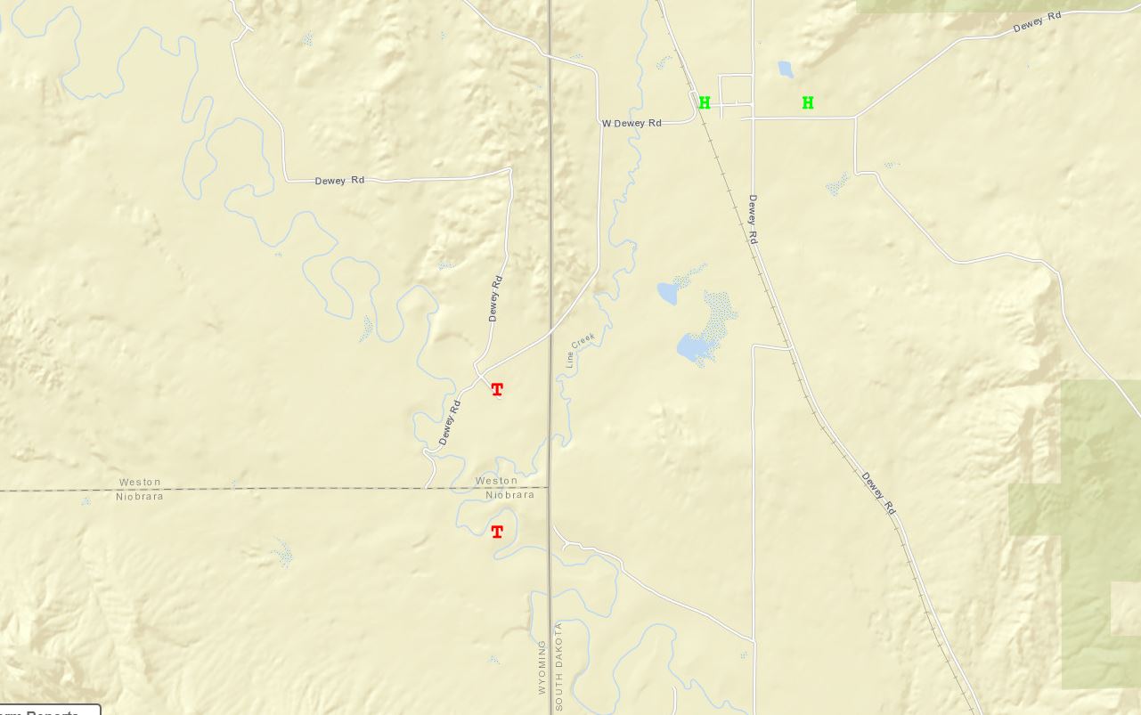 Preliminary tornado near Dewey