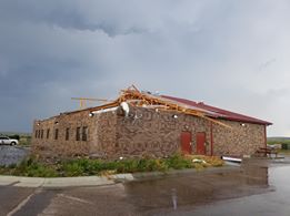 Hail photo from near Box Elder