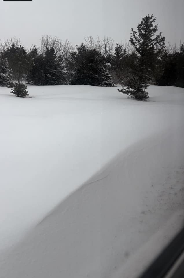 Big snow drift