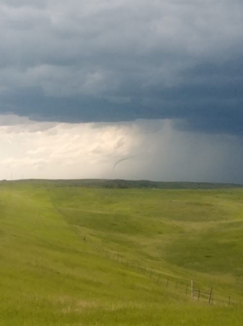 The tornado ropes out or dissipates near Faith, SD