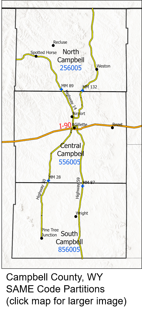 Campbell County, WY SAME code partitions